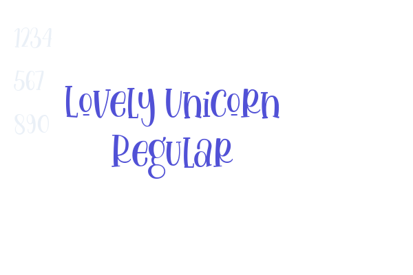 Lovely Unicorn Regular