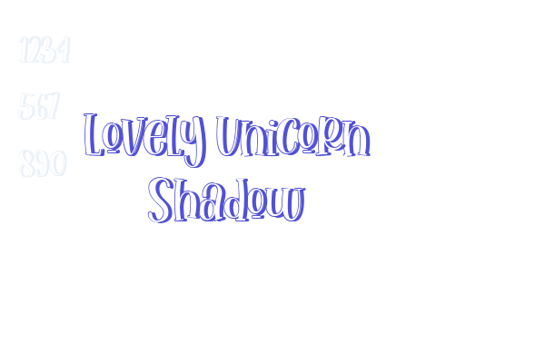 Lovely Unicorn Shadow