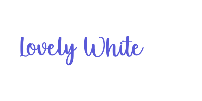 Lovely White Font Download