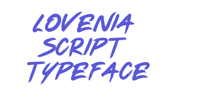 Lovenia Script Typeface Font Download