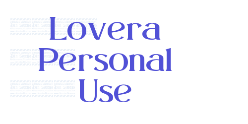 Lovera Personal Use-font-download