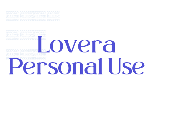 Lovera Personal Use