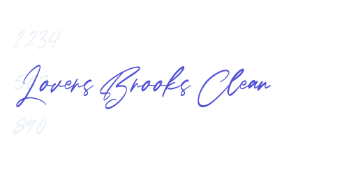 Lovers Brooks Clean-font-download