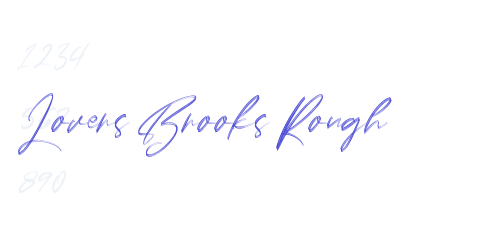 Lovers Brooks Rough-font-download