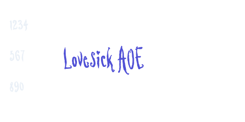 Lovesick AOE-font-download