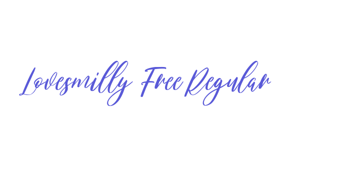 Lovesmilly Free Regular Font Download