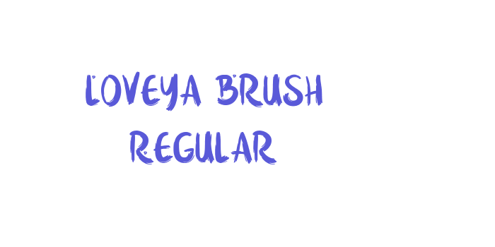 Loveya Brush Regular Font Download