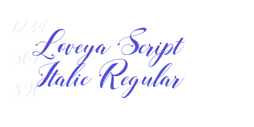 Loveya Script Italic Regular-font-download