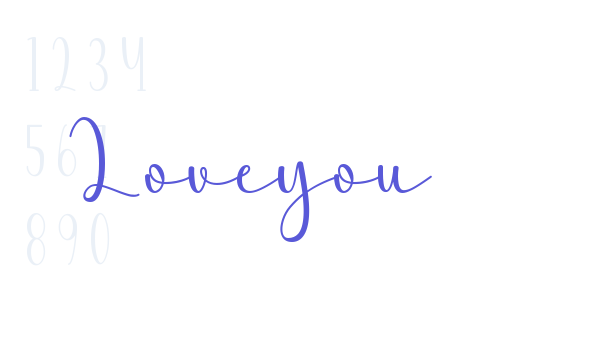 Loveyou font free