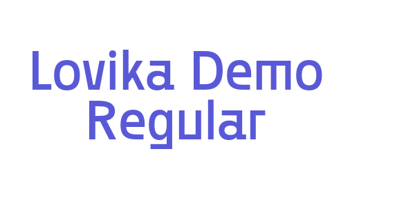 Lovika Demo Regular font free