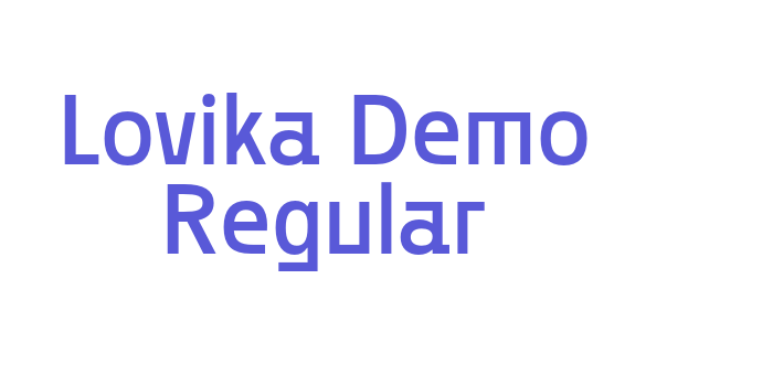 Lovika Demo Regular Font Download