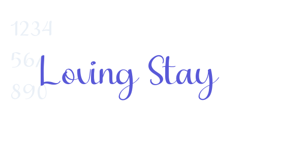 Loving Stay font free