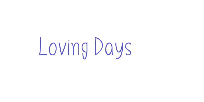 Loving Days Font Download