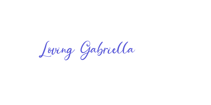 Loving Gabriella Font Download