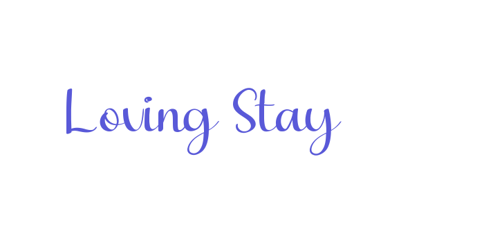 Loving Stay Font Download