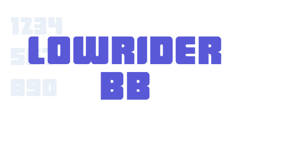 LowRider BB font free