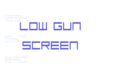 Low Gun Screen Font Download