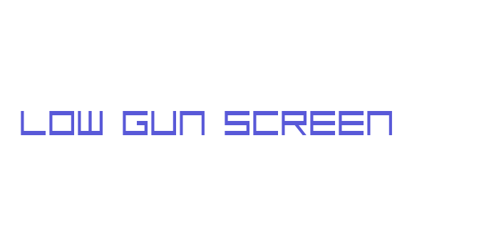 Low Gun Screen Font Download