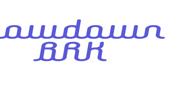 Lowdown BRK Font