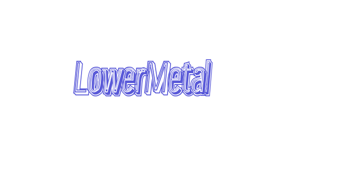 LowerMetal Font Download