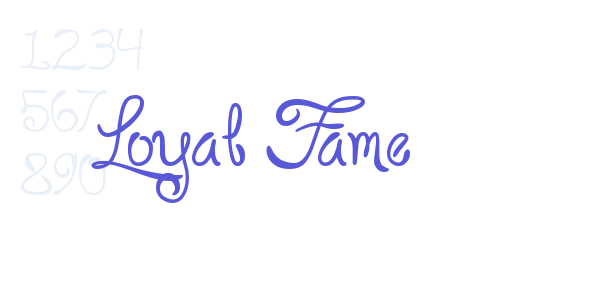 Loyal Fame font free