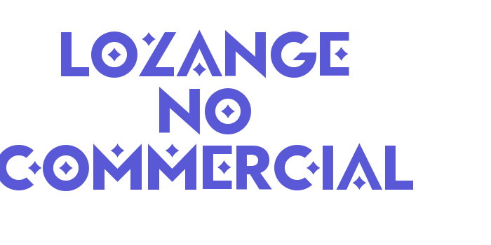 Lozange No Commercial Font Download