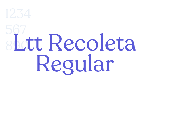 Ltt Recoleta Regular font free