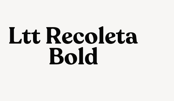 Ltt Recoleta Bold Font