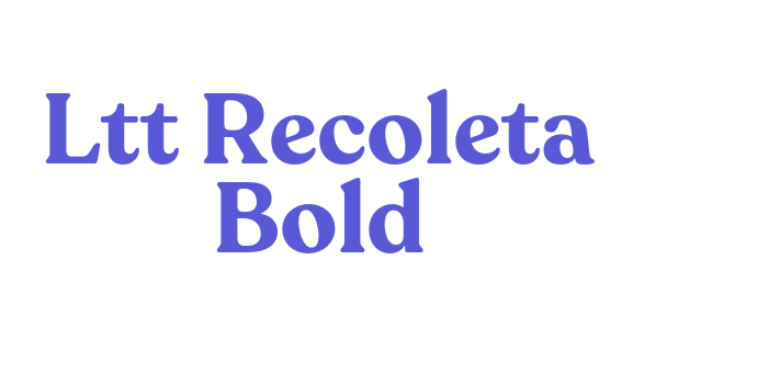 Ltt Recoleta Bold Font Download