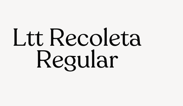 Ltt Recoleta Regular Font