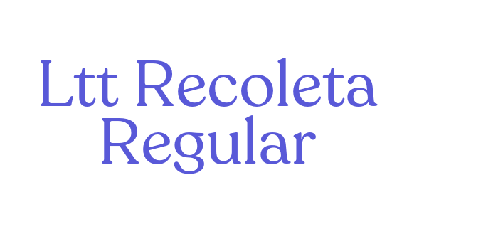 Ltt Recoleta Regular Font Download