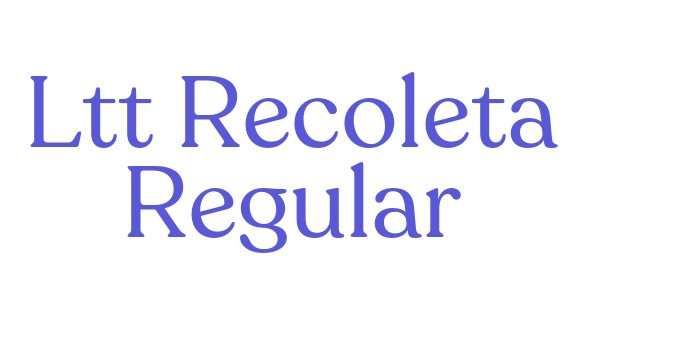 Ltt Recoleta Regular Font