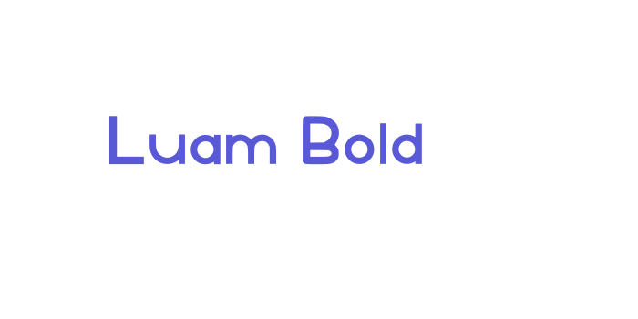 Luam Bold Font Download