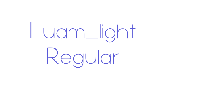 Luam_light Regular Font