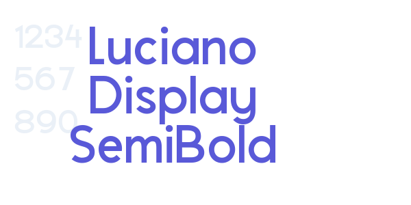 Luciano Display SemiBold font