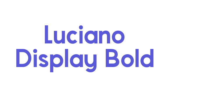 Luciano Display Bold Font Download