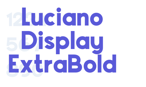 Luciano Display ExtraBold Font