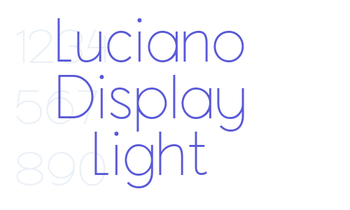 Luciano Display Light Font