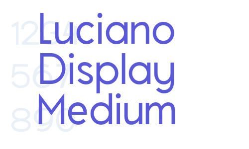 Luciano Display Medium Font