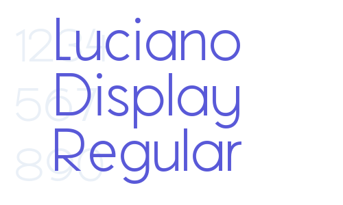 Luciano Display Regular Font