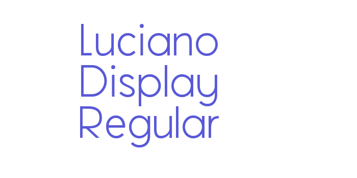 Luciano Display Regular Font Download