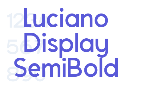 Luciano Display SemiBold Font