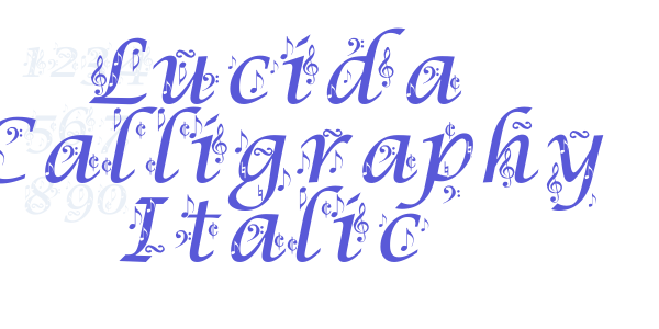 Lucida Calligraphy Italic font free