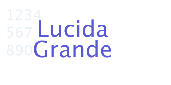 Lucida Grande font