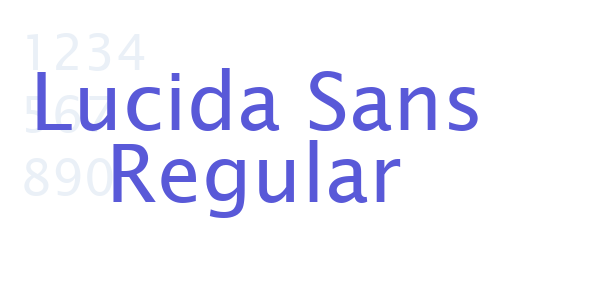 Lucida Sans Regular font free