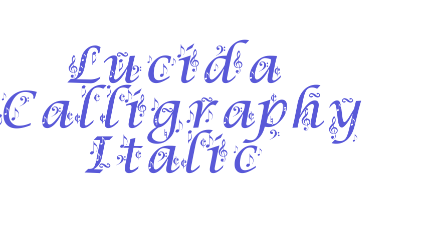 Lucida Calligraphy Italic Font