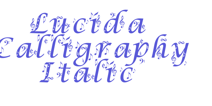 Lucida Calligraphy Italic Font Download