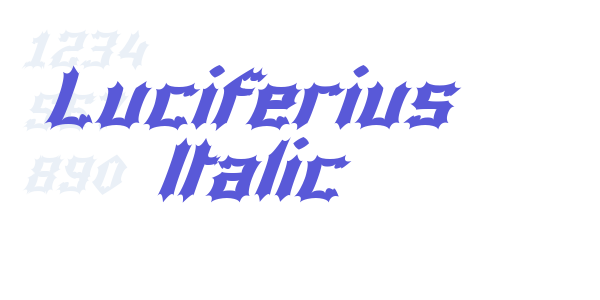 Luciferius Italic font free