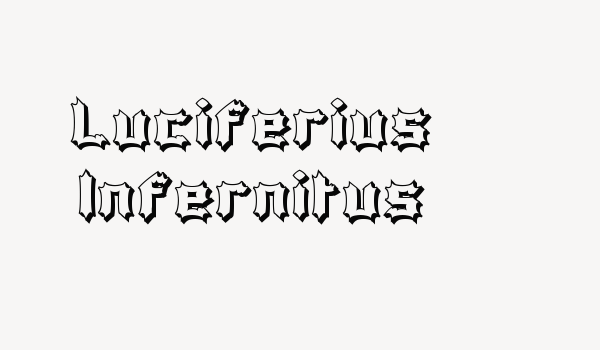 Luciferius Infernitus Font