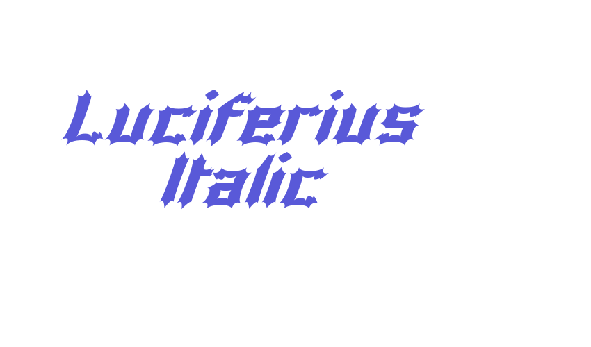 Luciferius Italic Font Download